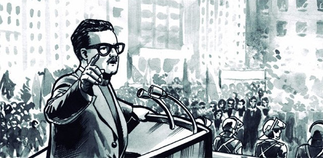 viñeta cómic Los años de Allende