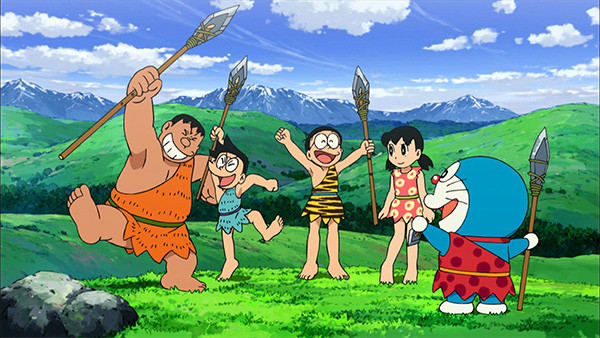 doraemon-gato-cosmico-nobita-prehistoria