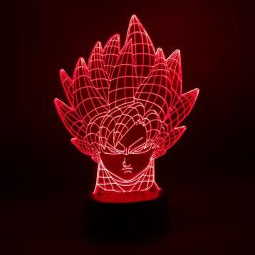 Lámpara Goku nivel Dios 3D