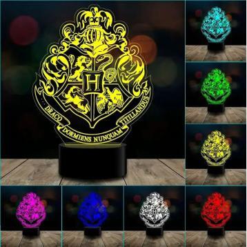 Lámpara Escudo de Hogwarts