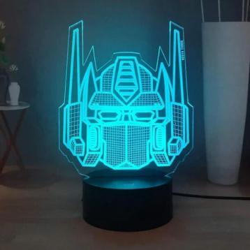 lámpara de Optimus Prime